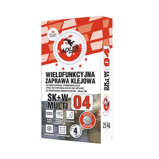 Wielofunkcyjna zaprawa klejąca SK+W Multi 04